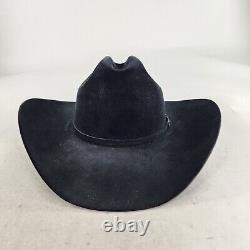 Resistol 20X Beaver Cowboy Hat Size 7 1/8 Long Oval Black Gold Western Hats