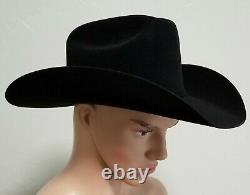 Resistol 20X Beaver Felt Black Gold 4 Inch Brim Cowboy Western Hat 7 1/4
