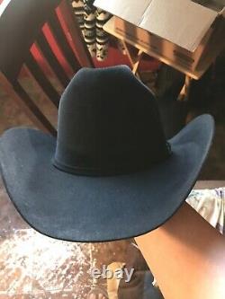 Resistol 20X Beaver Felt Black Gold Cowboy Western Hat 7 1/4 7 3/8
