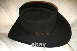 Resistol 20x Beaver Black Gold Size 7 Cowboy Rancher Hat Long Oval