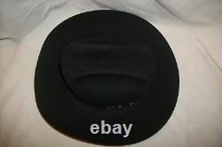 Resistol 20x Beaver Black Gold Size 7 Cowboy Rancher Hat Long Oval