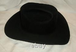 Resistol 20x Beaver Black Gold Size 7 Cowboy Rancher Hat Long Oval