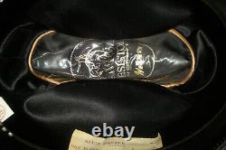 Resistol 20x Beaver Black Gold Size 7 Cowboy Rancher Hat Long Oval