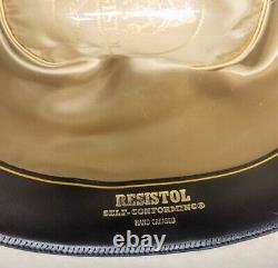 Resistol 30X Beaver Grizzly Cowboy Hat Size 7 Buckskin Color Fur Trim