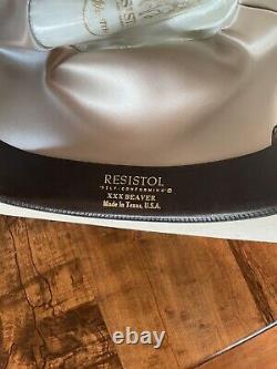 Resistol 3X Beaver Felt Cowboy Hat Good Condition Gray Vintage