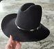 Resistol 3x Beaver Las Vegas Black Cowboy Western Hat 7 1/4 Vintage Sharp