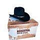 Resistol 3x Beaver Quicksilver Black Cowboy Hat Sz. 7