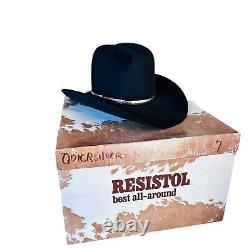 Resistol 3x Beaver Quicksilver Black Cowboy Hat Sz. 7