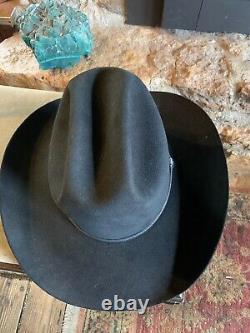 Resistol 4 X BEAVER -Self Conforming Beaver Hat Black made in USA- SZ 7 1/2