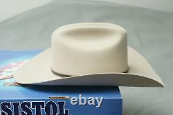 Resistol 4 XXXX Genuine 4X Beaver Fur Felt Cowboy Hat, 7-3/8, with Box, 4 Brim
