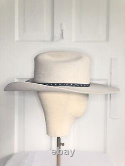Resistol 4 inch brim silver belly cowboy hat 7 1/8. 4X beaver self conforming
