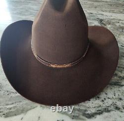 Resistol 4X Beaver Cowboy Hat Size 7 Chocolate SHARP