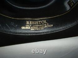 Resistol 4X Beaver George Strait Collection Cowboy Hat Black 7 1/8 Long Oval USA