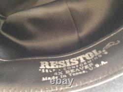 Resistol 4X Beaver Hat City Limits Black Self Conforming Felt Western 7-1/4 L