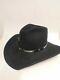 Resistol 4x Beaver Long Oval Cowboy Western Hat Black Sz 7 3/8 Self Conforming