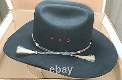 Resistol 4X Beaver Self Conforming SZ 7 1/8 WESTERN HAT with Band & Box OPEN BOX