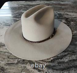 Resistol 4X Beaver Silverbelly George Strait Cowboy Hat Size 7 SHARP