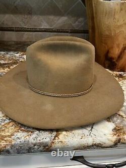 Resistol 4X Beaver Tycoon Self-Conforming Cowboy Western Hat, Pecan, Sz 7 1/8
