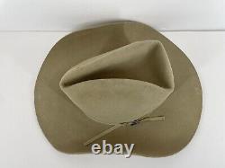 Resistol 4X Beaver Western Cowboy Hat Badlands Pecan 7 1/8 Vintage