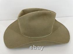 Resistol 4X Beaver Western Cowboy Hat Badlands Pecan 7 1/8 Vintage