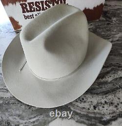 Resistol 4X Beaver Western Cowboy Hat Silverbelly 7 1/4 Vintage SHARP