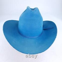 Resistol 4X Beaver cowboy hat Size 6 5/8 Cowgirls Baby Blue Western Rodeo Hats