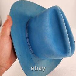 Resistol 4X Beaver cowboy hat Size 6 5/8 Cowgirls Baby Blue Western Rodeo Hats