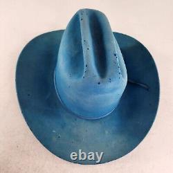 Resistol 4X Beaver cowboy hat Size 6 5/8 Cowgirls Baby Blue Western Rodeo Hats