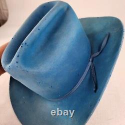 Resistol 4X Beaver cowboy hat Size 6 5/8 Cowgirls Baby Blue Western Rodeo Hats