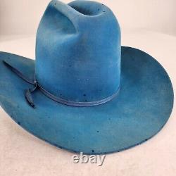 Resistol 4X Beaver cowboy hat Size 6 5/8 Cowgirls Baby Blue Western Rodeo Hats