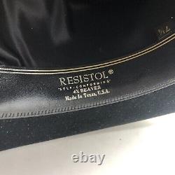 Resistol 4X Quicksil Black Beaver Cowboy Hat Self Conforming Size 7 1/4