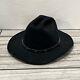 Resistol 4xxxx Beaver 007 Black Cowboy Western Hat Usa Self Conforming Sz 7 3/4