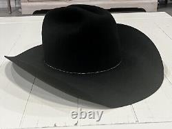 Resistol 4XXXX Beaver Black Cowboy Western Hat USA Self Conforming Size 7 3/8