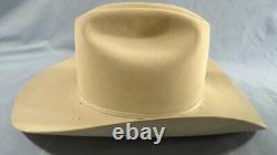 Resistol 4x Beaver Long Oval 7-1/4 Beige Silver Belly Self Conforming Cowboy Hat