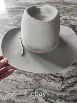 Resistol 5X Beaver Cowboy Western Hat Las Vegas Edition Size 7 Silver Vintage