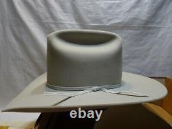 Resistol 5X Beaver Felt GRAY Cowboy Hat 6 7/8 MORGAN BOOTS TEXAS VGUC