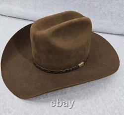 Resistol 5X Beaver Long Oval Cowboy Western Brown Hat Size 7 1/4 Ty Murray