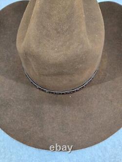 Resistol 5X Beaver Long Oval Cowboy Western Brown Hat Size 7 1/4 Ty Murray