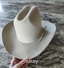 Resistol 5X Beaver Silverbelly Cowboy Western Hat Size 7 1/4- Vintage