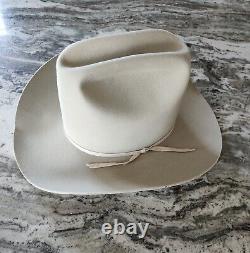 Resistol 5X Beaver Silverbelly Cowboy Western Hat Size 7 1/4- Vintage