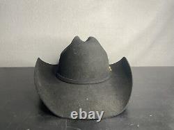 Resistol 6X Beaver Cowboy Hat Black 7 1/8 rodeo nfr pbr bull rider 40th Anniver