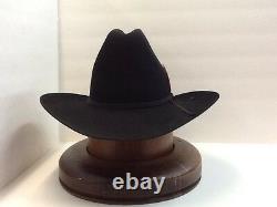 Resistol 6X Quarter Horse Black Felt Hat With Free Hat Brush