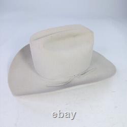 Resistol 7X Beaver Cowboy Hat Size 7 1/8 Silver Belly Western Hats