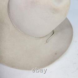 Resistol 7X Beaver Cowboy Hat Size 7 1/8 Silver Belly Western Hats