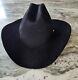 Resistol 7x Beaver Western Cowboy Hat Black Size 7 1/4- Vintage