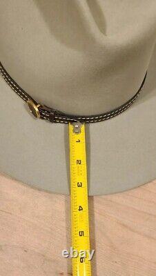 Resistol Beaver 30 Long Oval Cowboy Hat, Light Gray, Size 7, Pre-Owned