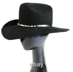Resistol Beaver 4X George Strait SELF-CONFORMING Black Cowboy Hat SIZE 7
