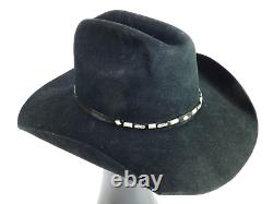 Resistol Beaver 4X George Strait SELF-CONFORMING Black Cowboy Hat SIZE 7