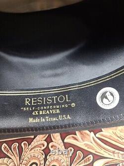 Resistol Beaver 4X George Strait SELF-CONFORMING Cowboy Hat SIZE 6 3/4 with Box