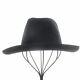 Resistol Beaver 4x Hat Cowboy Center Fold Wool Ribbon Usa Made Vintage 1/8 Black